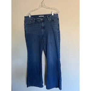 LEVI'S 529 Curvy Bootcut Mid Rise Blue Denim Jeans Women's Size 33 Waist